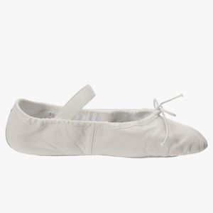 BLOCH Toddler Girls Ballet Shoes White Leather size 7.5